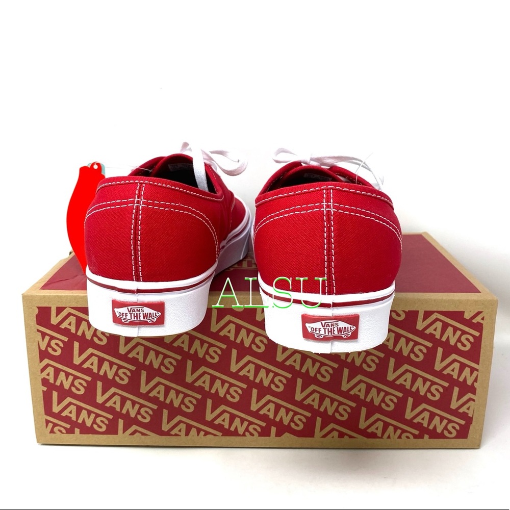 VANS ComfyCush AUTHENTIC Racing Red Canvas Men’s - Picture 6 of 10